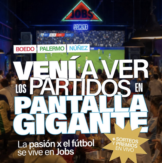 La pasión por el fútbol se vive en Jobs