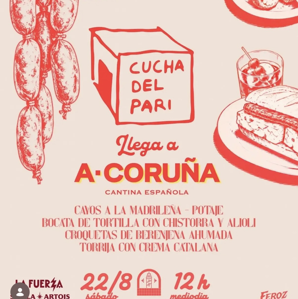 Pop up de Cucha del Parí en A Coruña