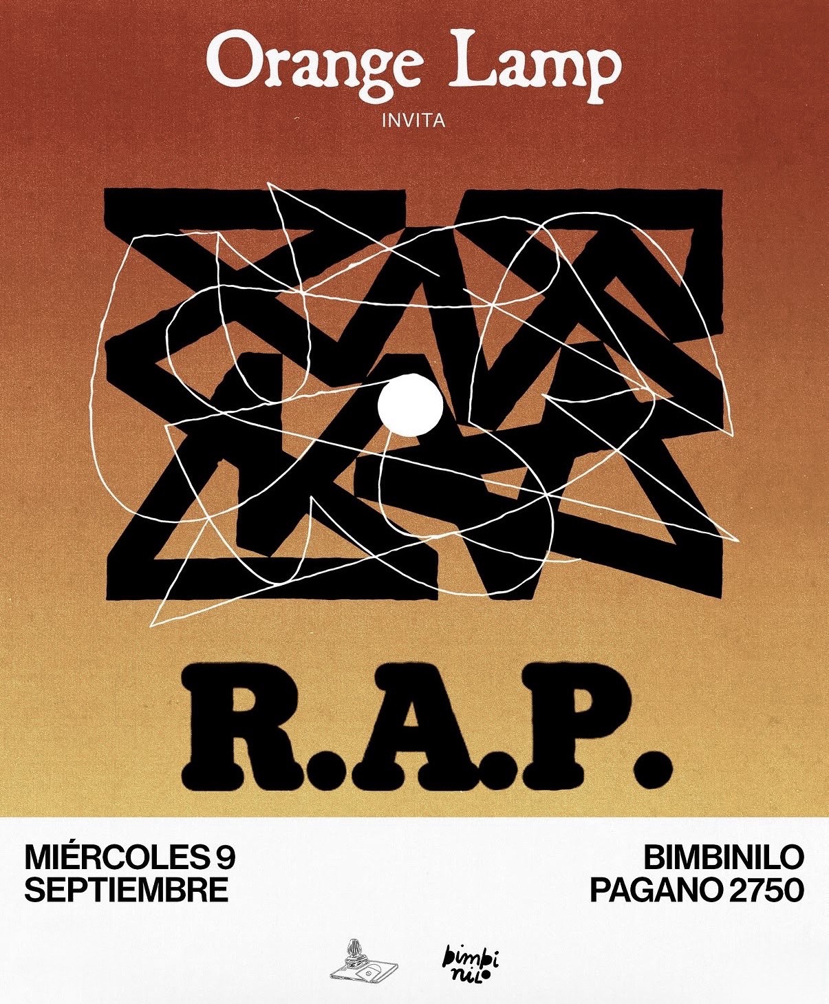 Orange Lamp by R.A.P